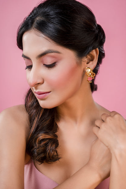 Multi Colour Stones in a Spring Earrings