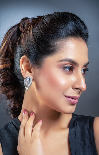 Silver Knotted Earrings
