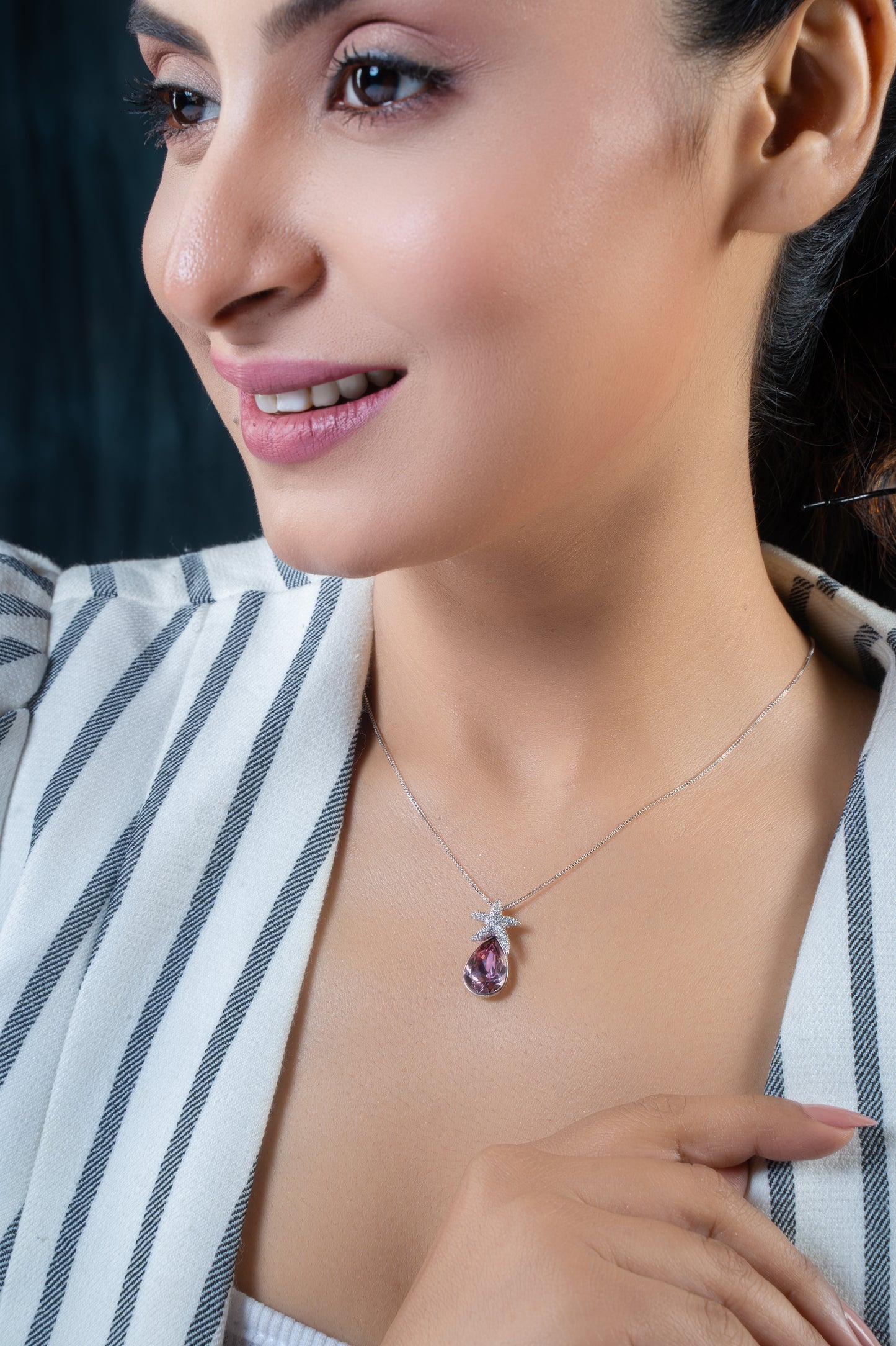 Swarovski Crystal Drop with Star Pandant