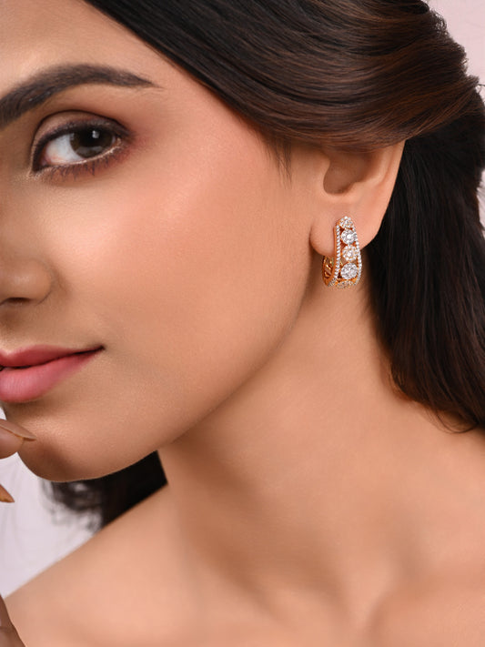 Concentric Diamond Setting Hoops