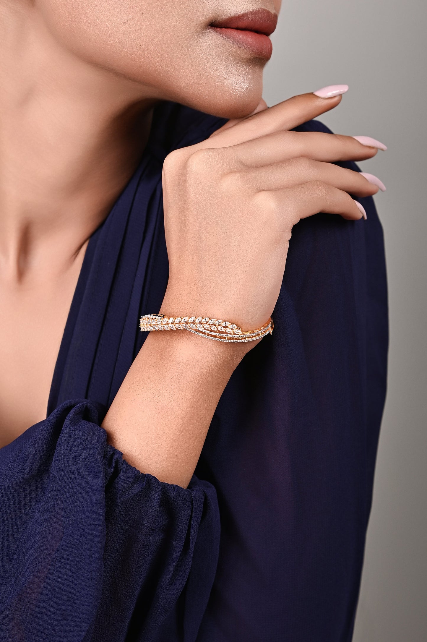 Designer Diamond Looking Zirconia Bracelet