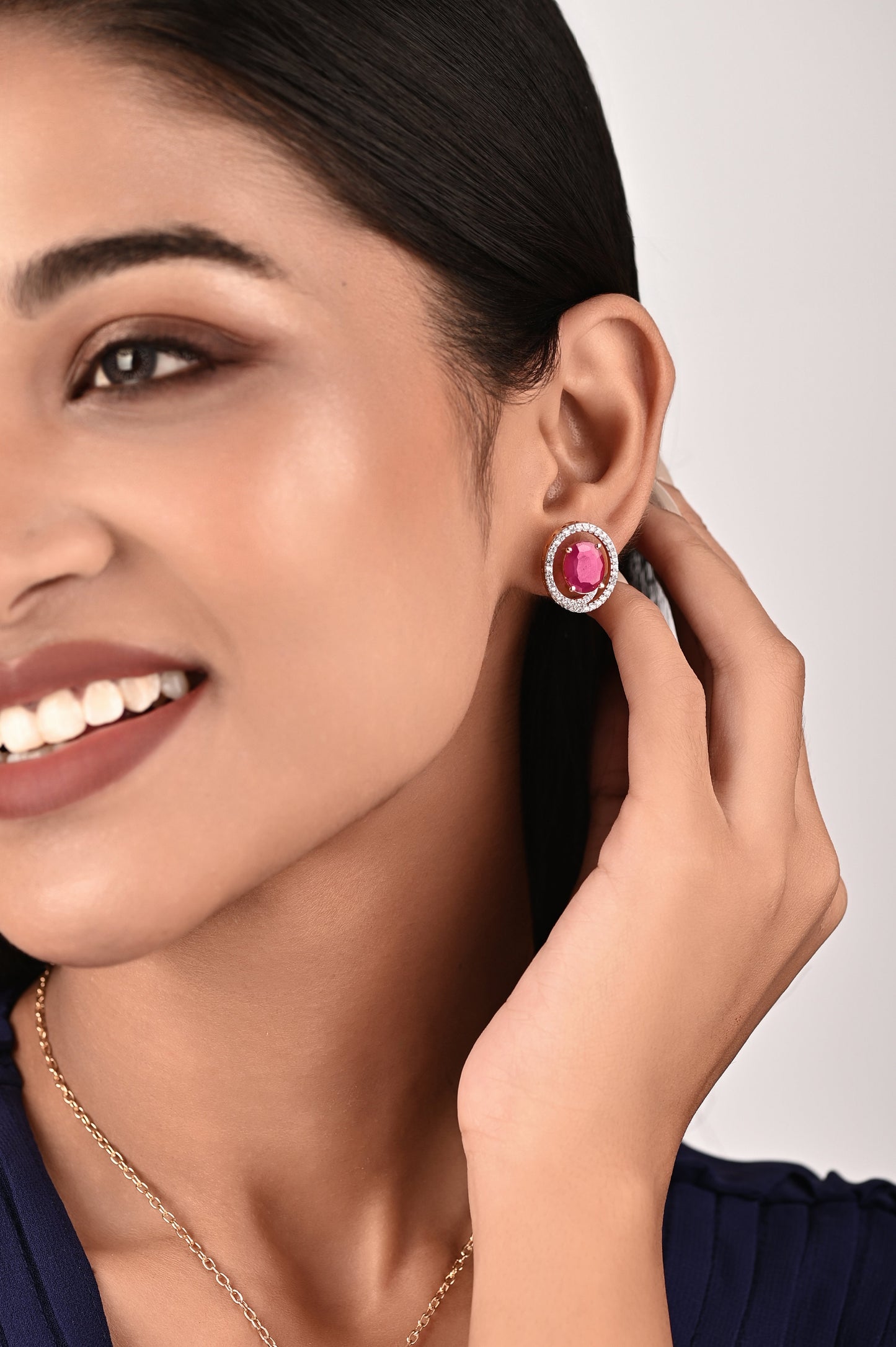 Ruby Pendant Set