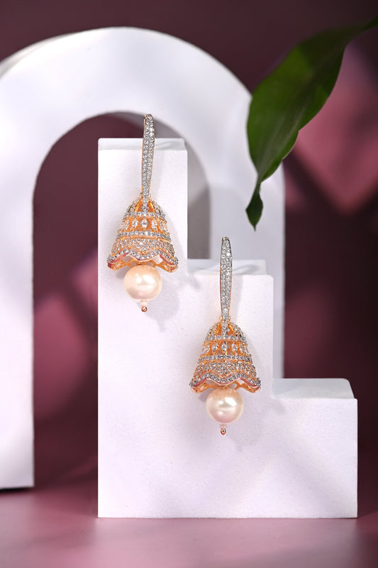 Italian Bell Pearl Danglers