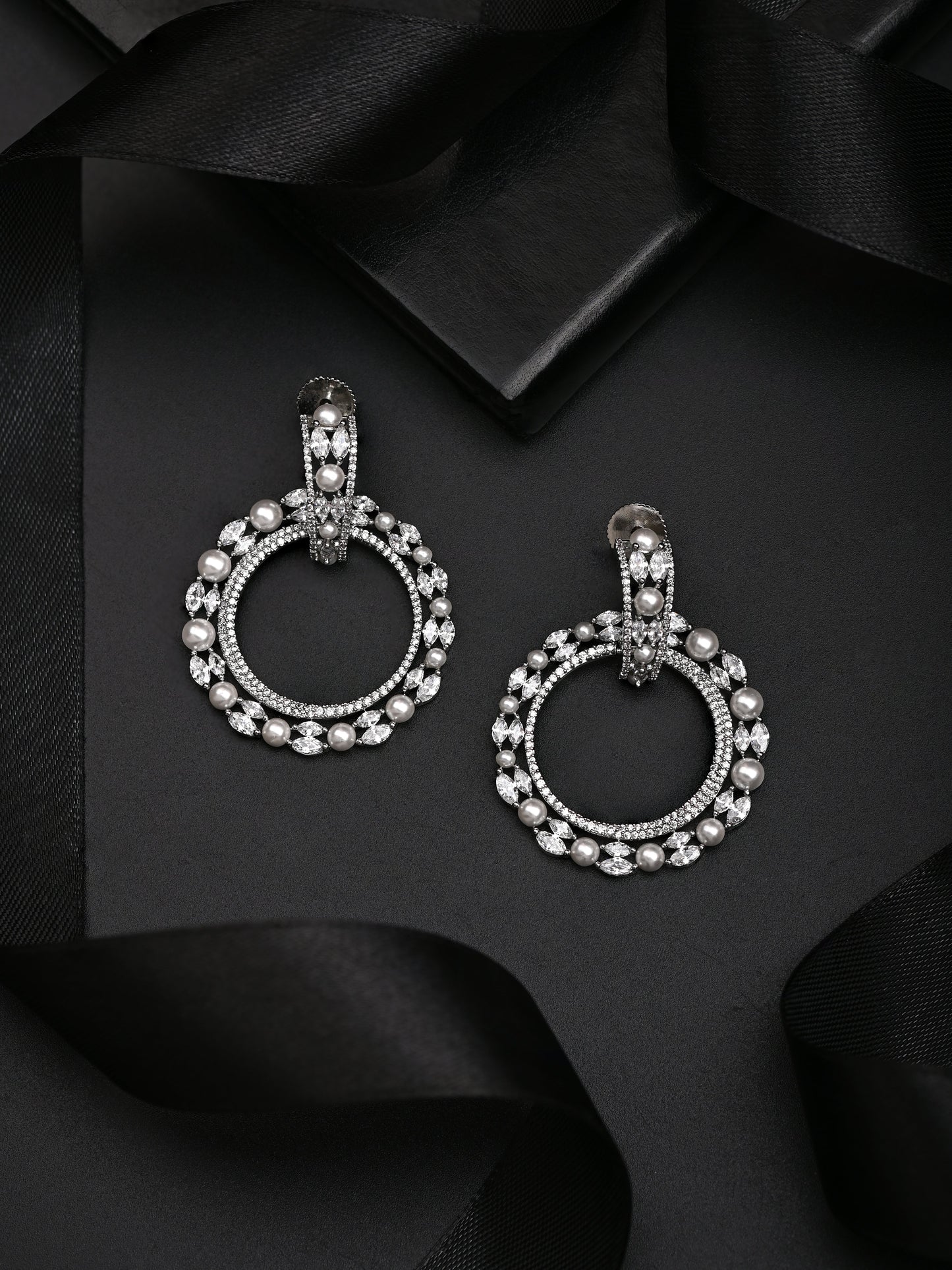 Evergreen Pearl Zircon Danglers