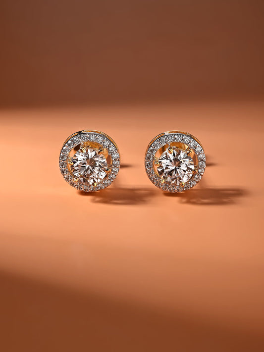 Swarovski Crystal Stud with Halo