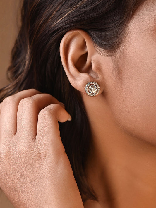 Swarovski Crystal Stud with Halo