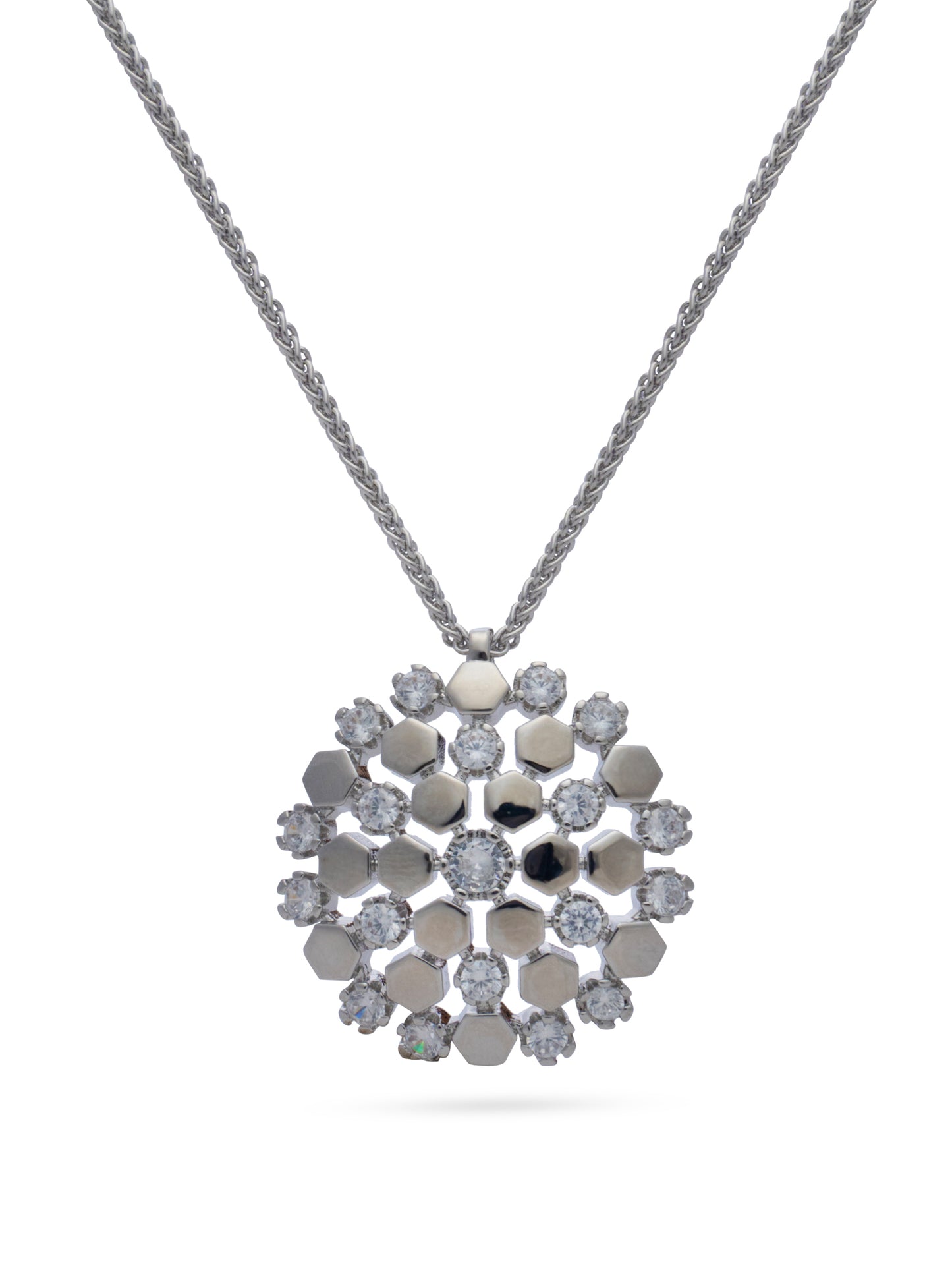 Honey Comb Diamond Pendant