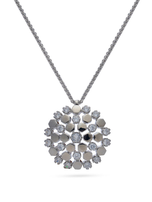 Honey Comb Diamond Pendant