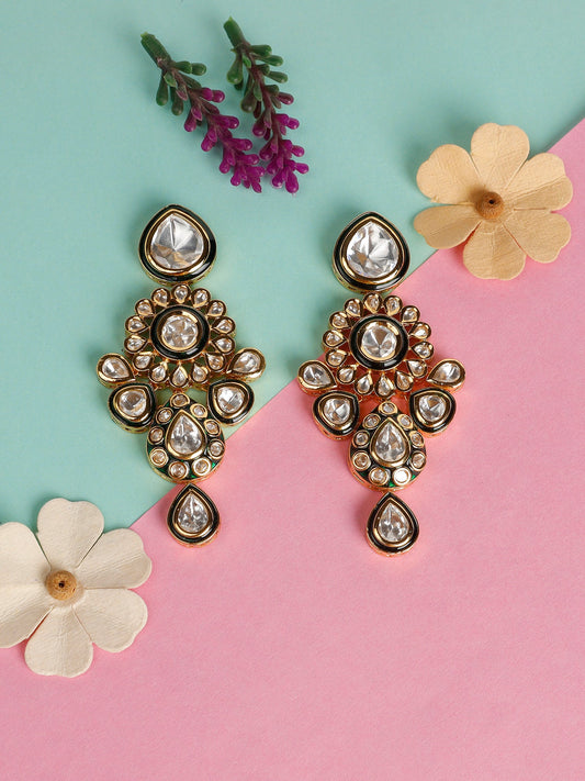 Simple Jadau Earrings