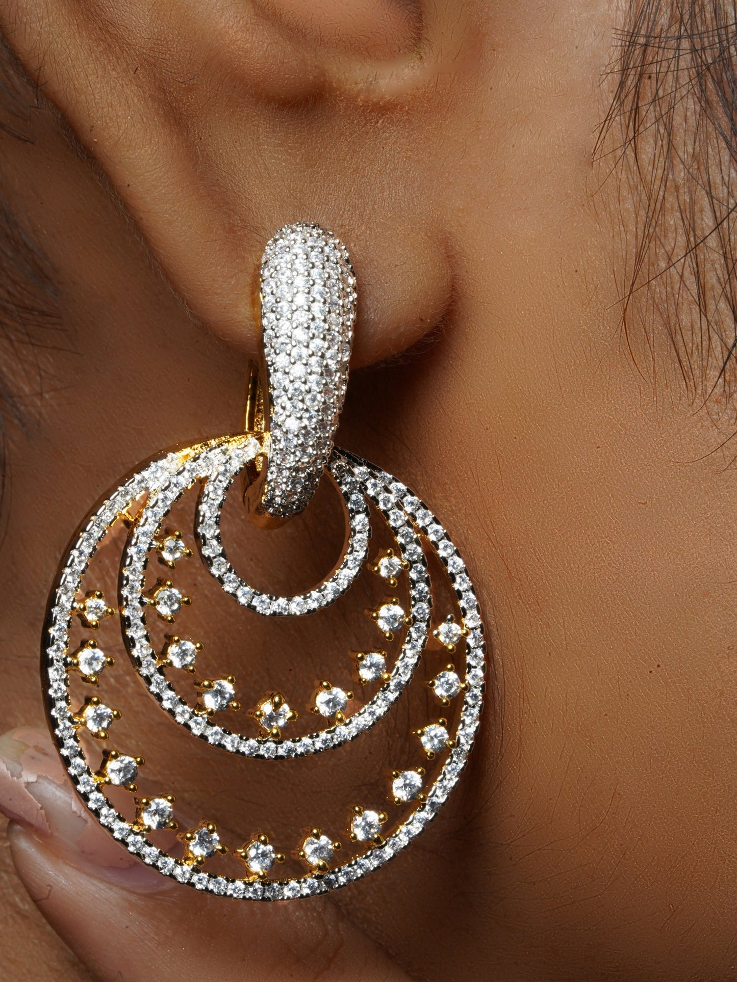 Italian Diamond & Orbit Earring