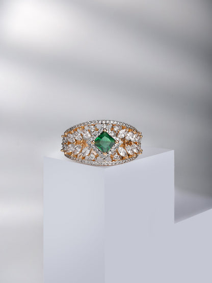 Emerald Green Zircon Ring