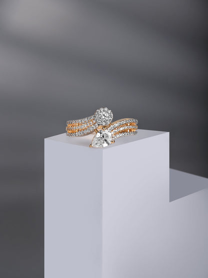 Zircon Diamond Ring