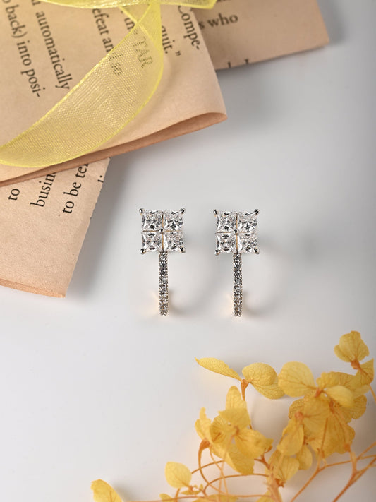 Princess Cut Swarovski Crystal Earring