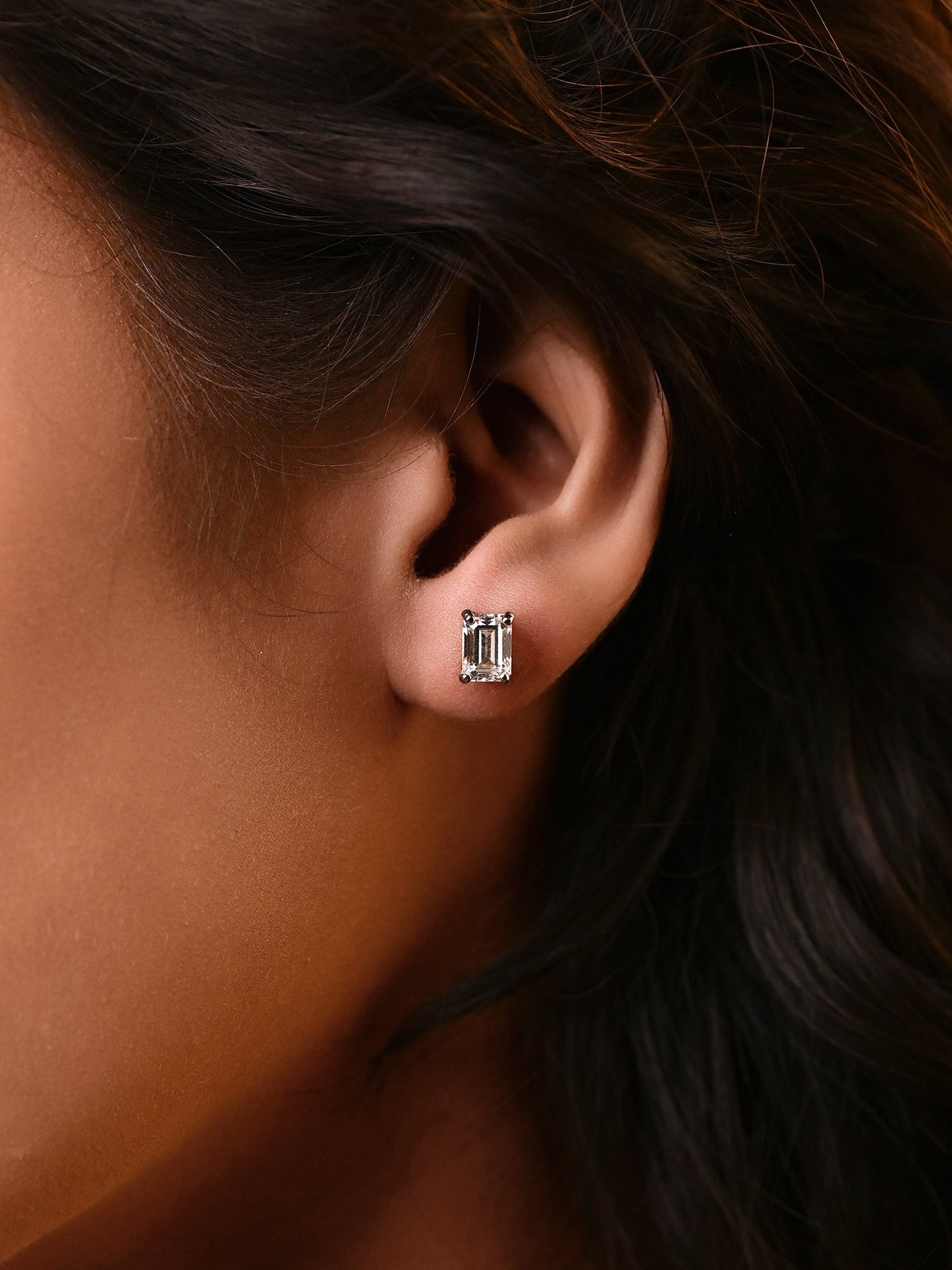 Swarovski Crystal Emerald Stud