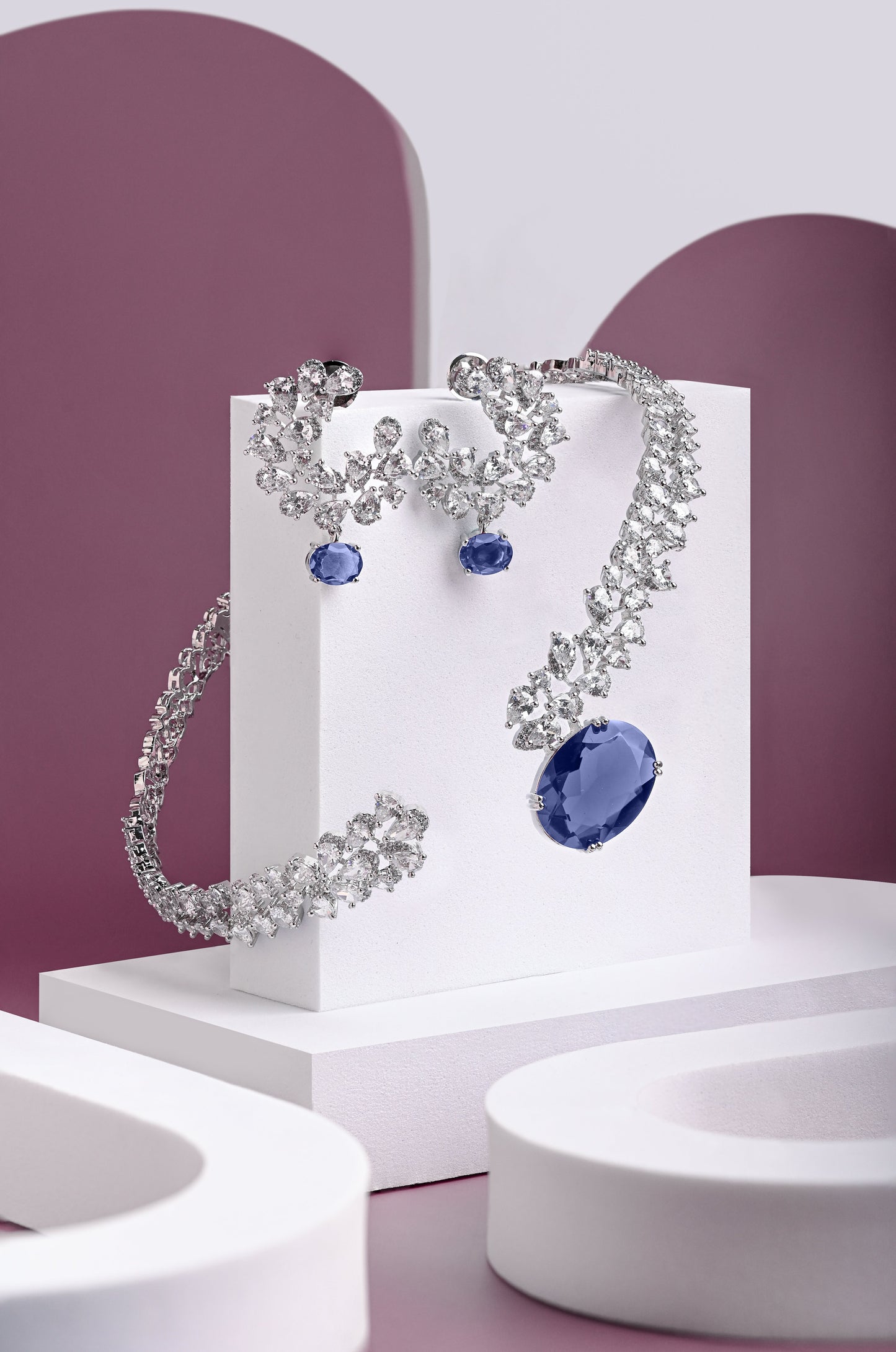 Sapphire & Diamond Chic Set