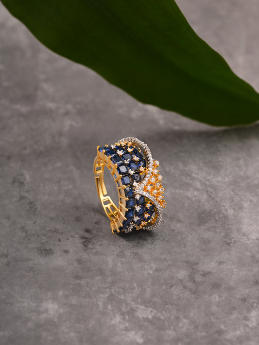 Sapphire Setting Ring with Diamonds