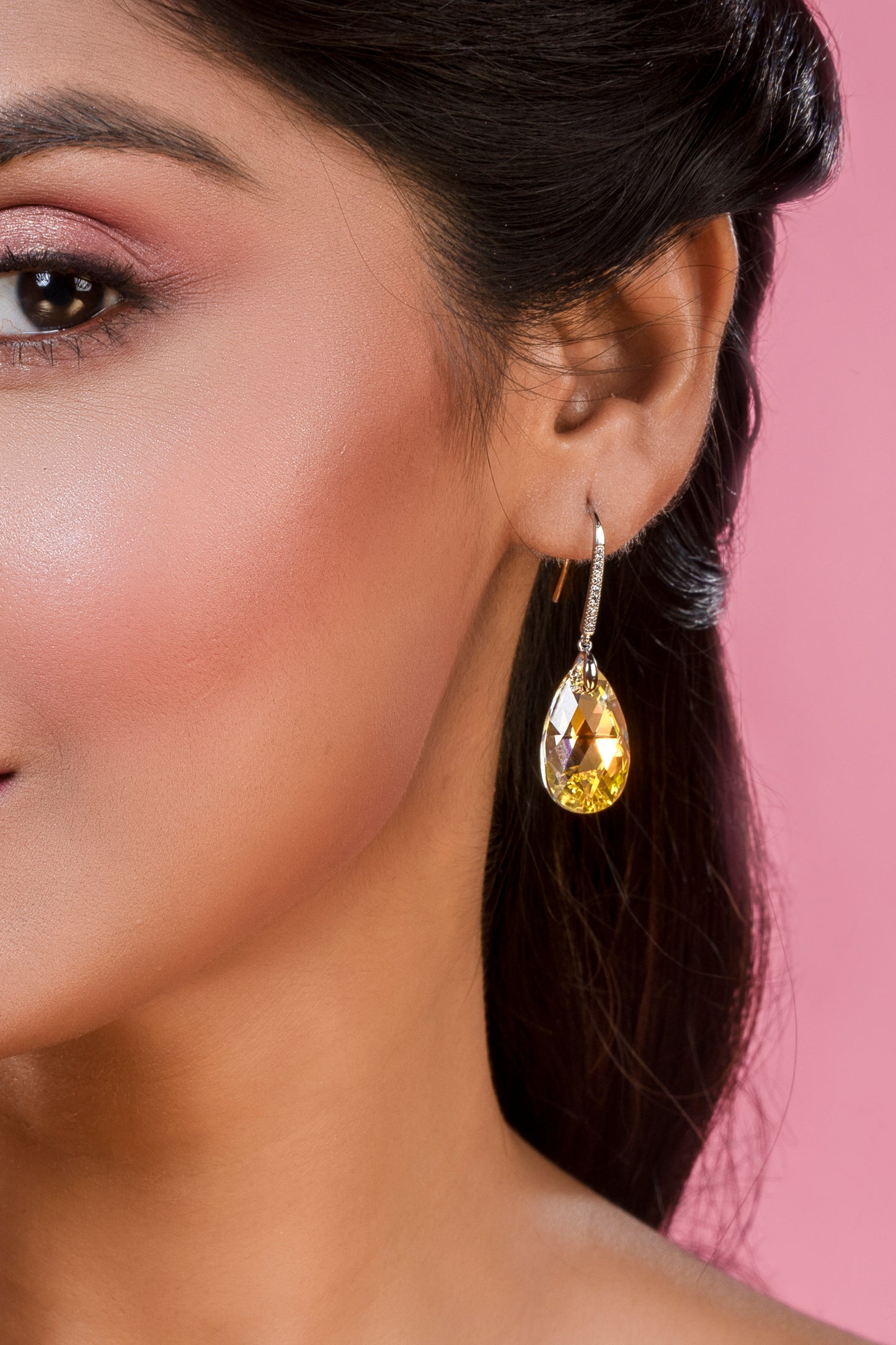 Sunset Shades Swarovski Crystal Danglers