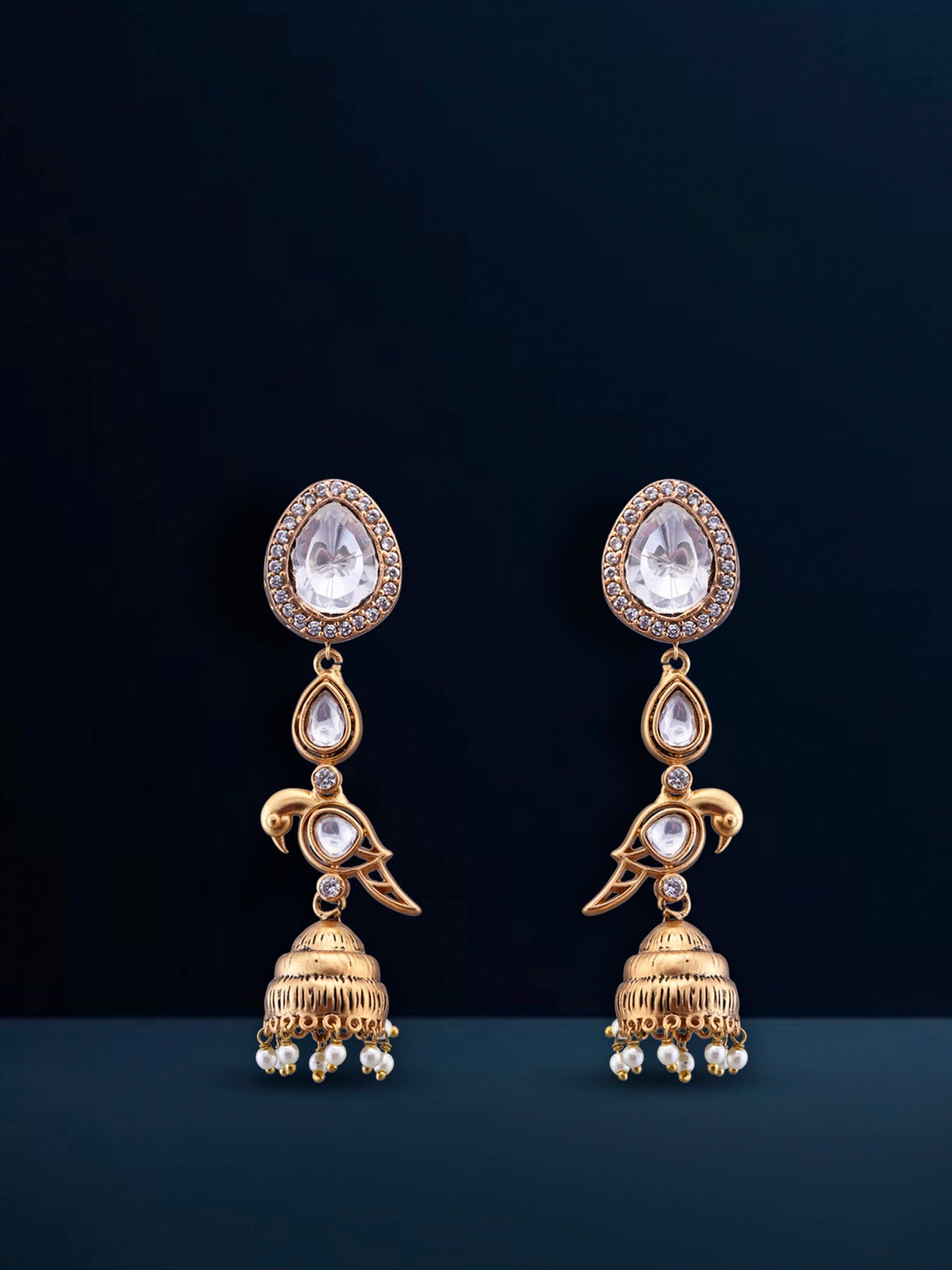 Fusion Polki Earrings