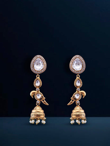 Fusion Polki Earrings