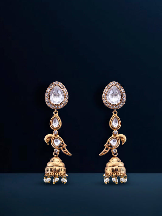Fusion Polki Earrings