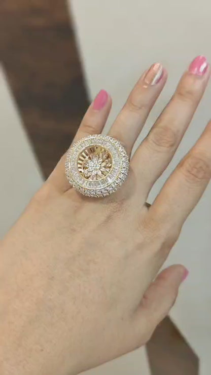 Blossoming Diamond Ring