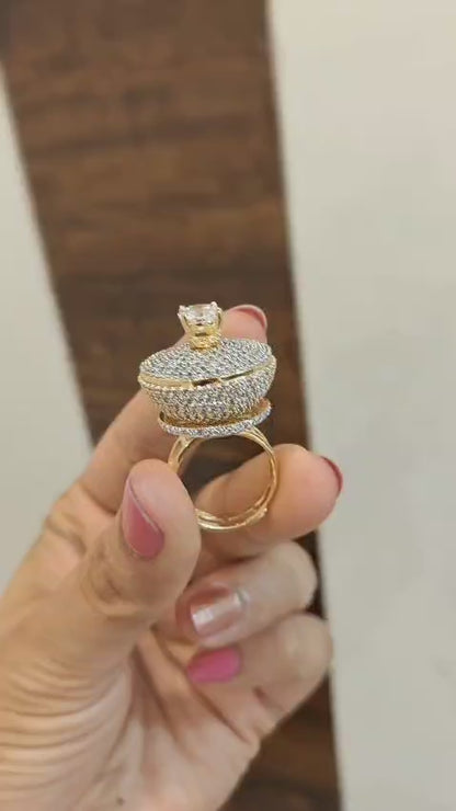 Italian Rotating Crown Ring