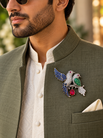 Krrystafee 18K Plating Chirpy Rabbit Broach