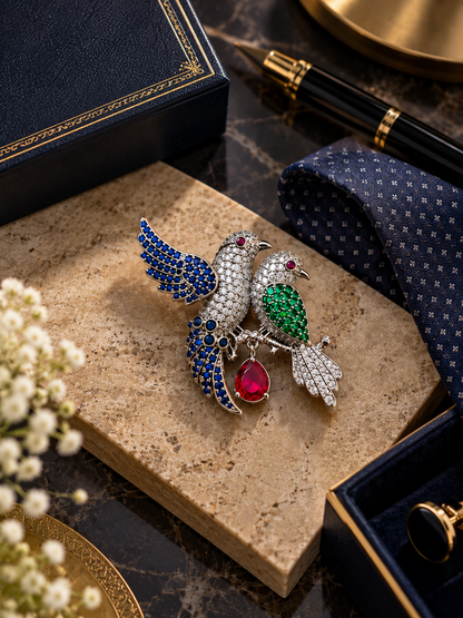 Krrystafee 18K Plating Chirpy Rabbit Broach