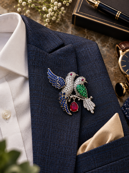 Krrystafee 18K Plating Chirpy Rabbit Broach