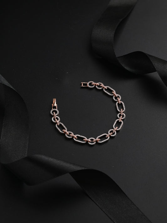 Interlinked Delicate Diamond Bracelet