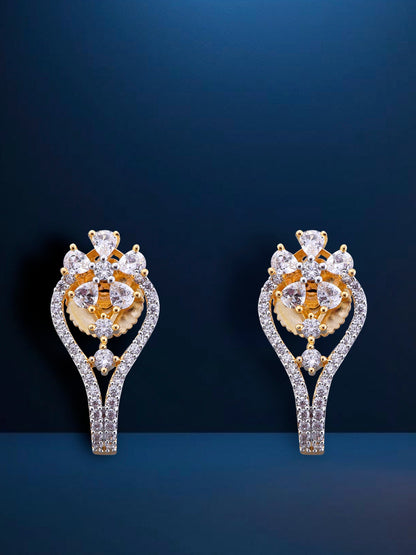 Delicate Diamond & Gold Earring