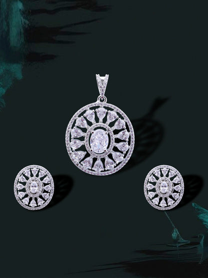 Diamond Pendant Set